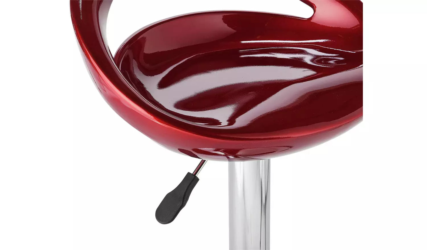 Assembled Ottawa Gas Lift Bar Stool - Red